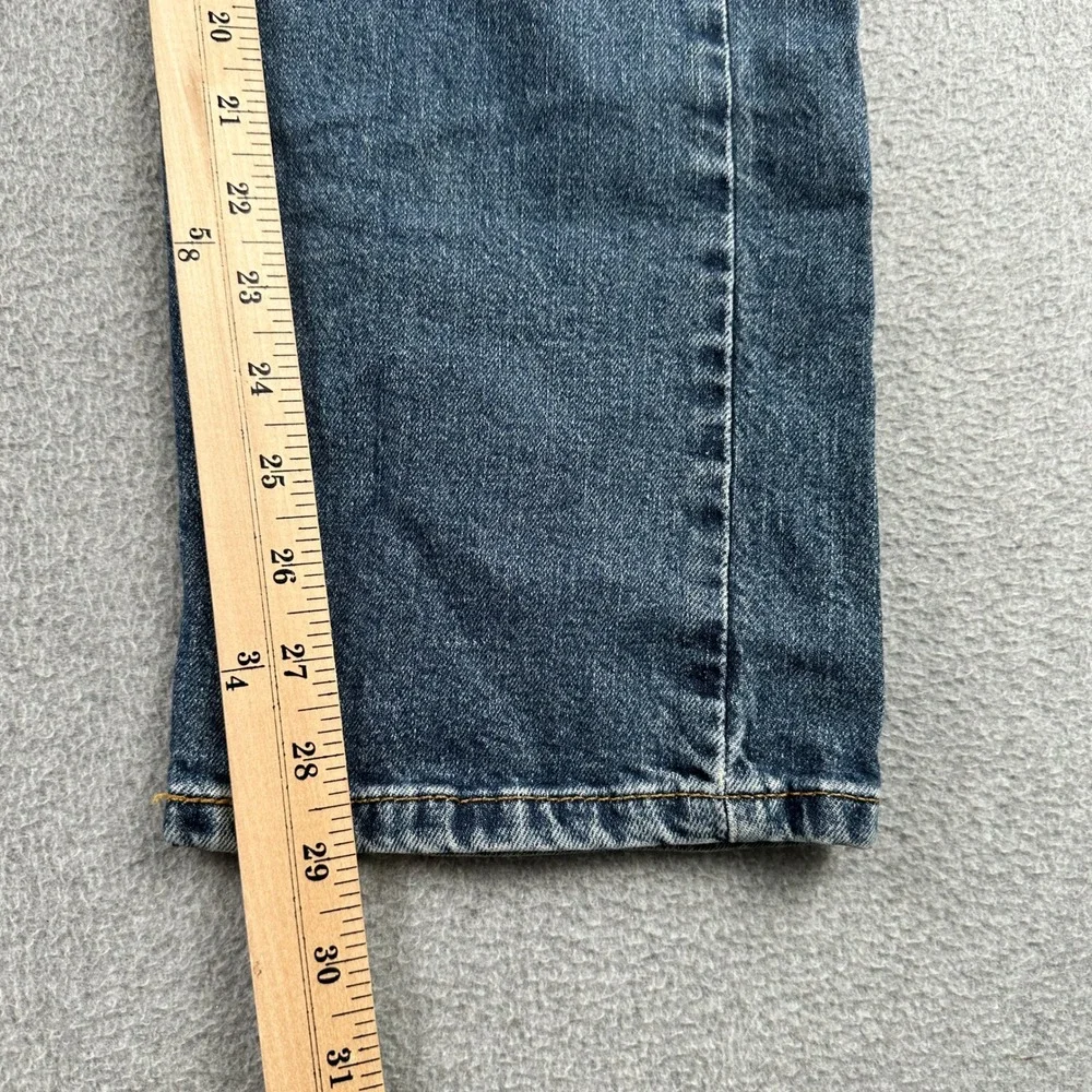 Levi's Jeans Mens 32x30 505 Regular Fit Blue Straight Leg Stretch Denim